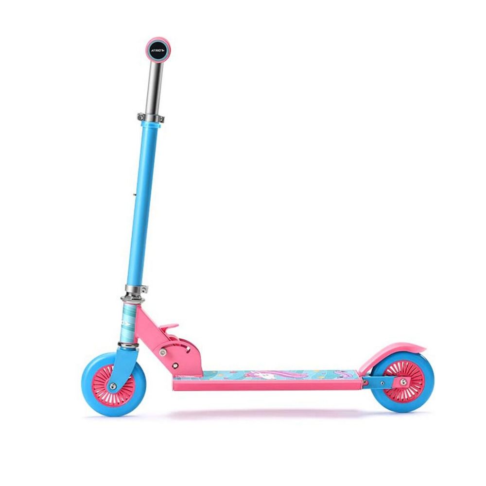 COMP Patinete Infantil Feminino 2 Rodas Unicornio ES270 + Kit de Proteção Infantil Unicorn ES199 - Atrio