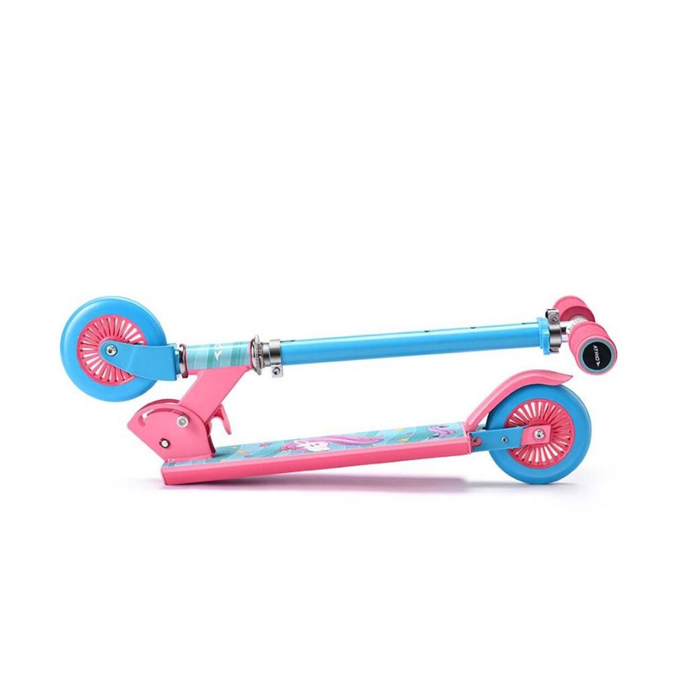 COMP Patinete Infantil Feminino 2 Rodas Unicornio ES270 + Kit de Proteção Infantil Unicorn ES199 - Atrio