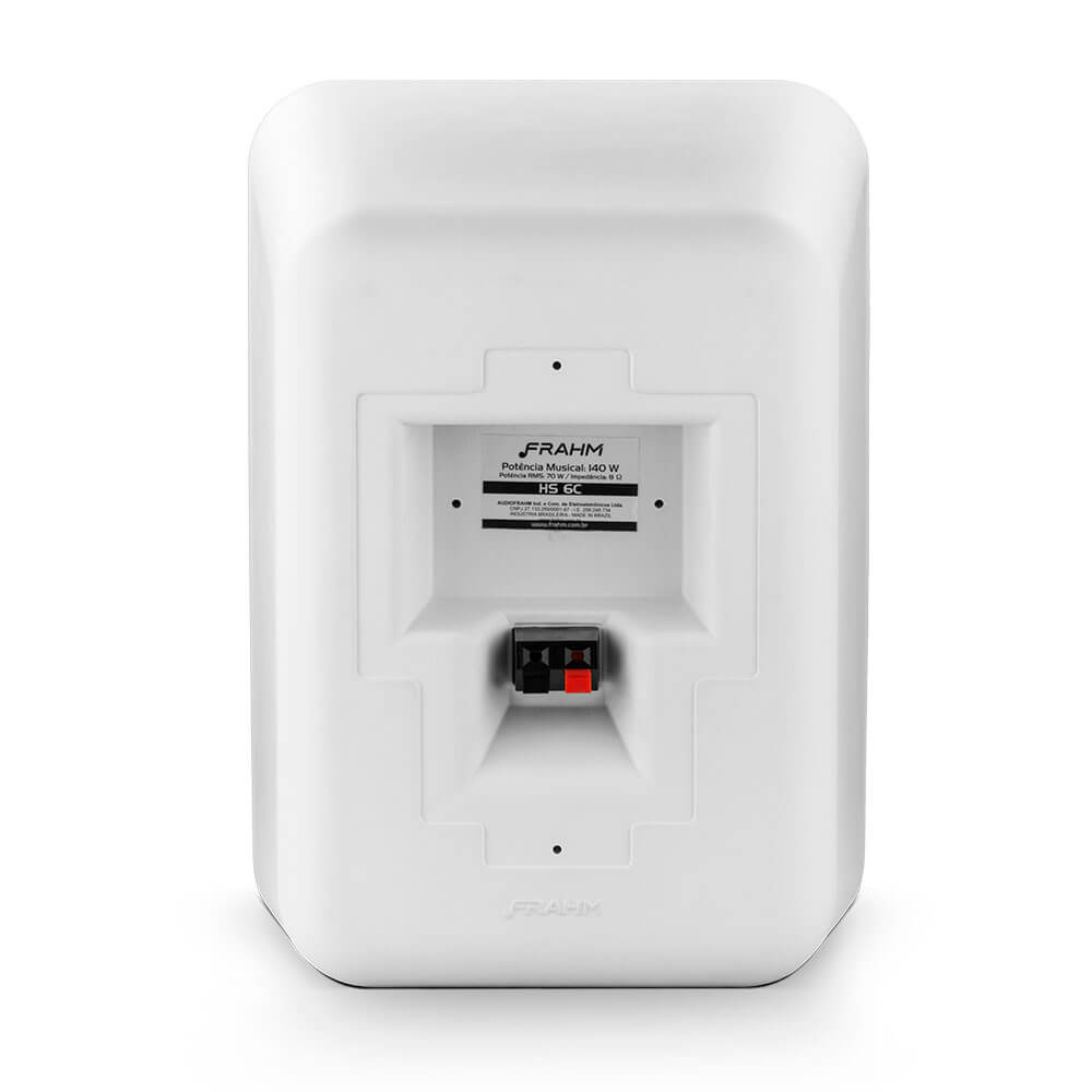 Par Caixa de Som Passiva Outdoor HS 6" 8 Ohms Branca Frahm - 31909
