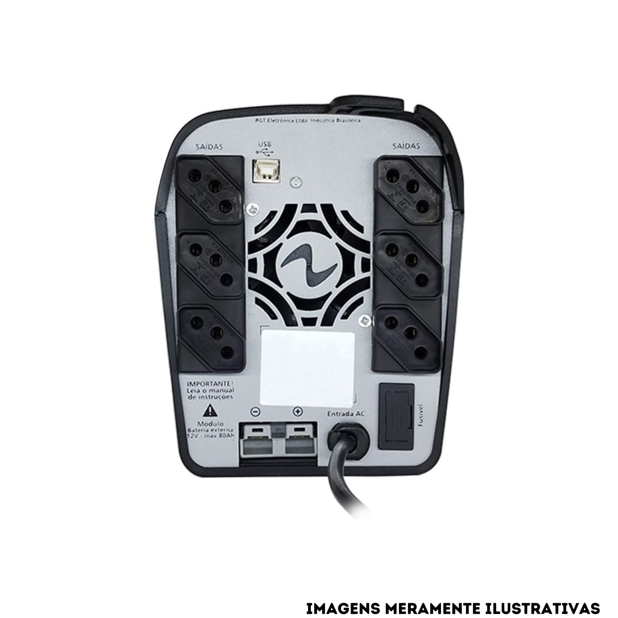 Nobreak Ragtech 700VA Senoidal 4164 Easy Pro Trivolt Automático 6 Tomadas