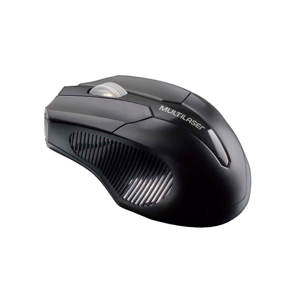 COMP Teclado Mini Slim USB Preto TC154 +  Mouse USB Wireless 1600dpi 2.4 Ghz MO264 + MousePad  AC021 - MUltilaser