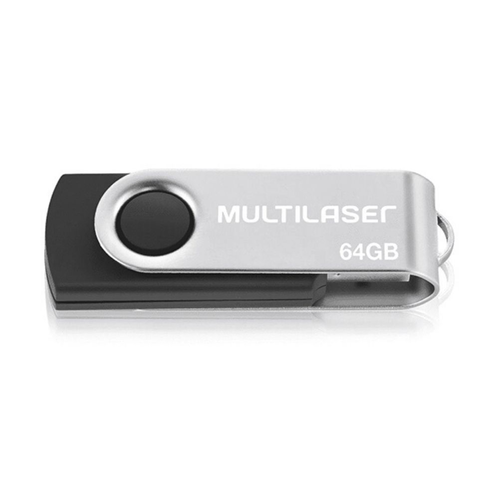 COMP Kit Armazenamento 5 Pen drives 64 Gb Twist 2 - PD590 Preto - Multilaser