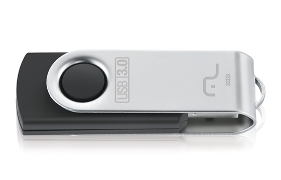 COMP Kit Armazenamento 5 Pen drives 32 Gb Twist 2 USB 2.0 Multilaser - PD589
