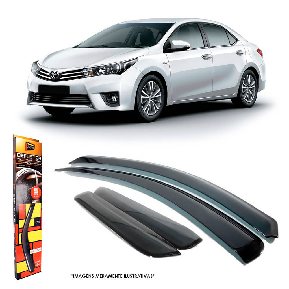 Calha de Chuva Toyota Corolla Sedan 2020 a 2023/2024 4 Portas TG Poli - 27013