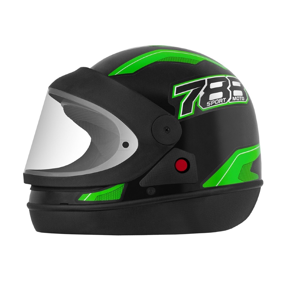 Capacete New Sport Preto/Verde Tamanho 58 CAP-742PTVD Pro Tork