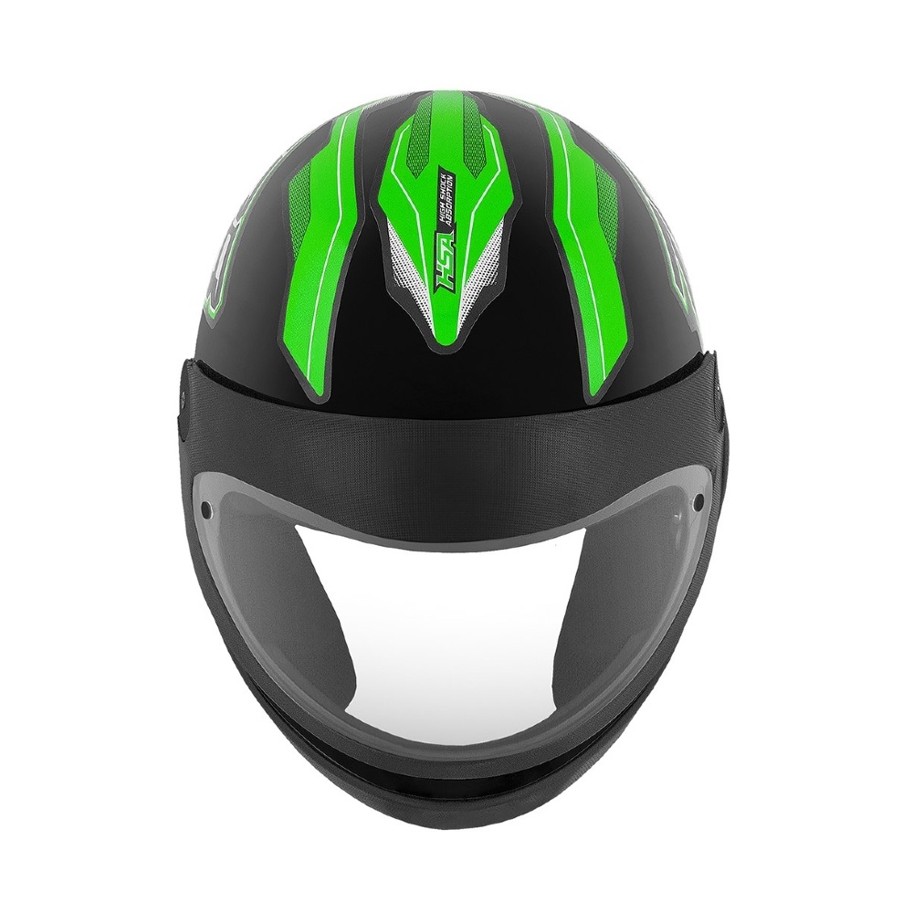 Capacete New Sport Preto/Verde Tamanho 58 CAP-742PTVD Pro Tork