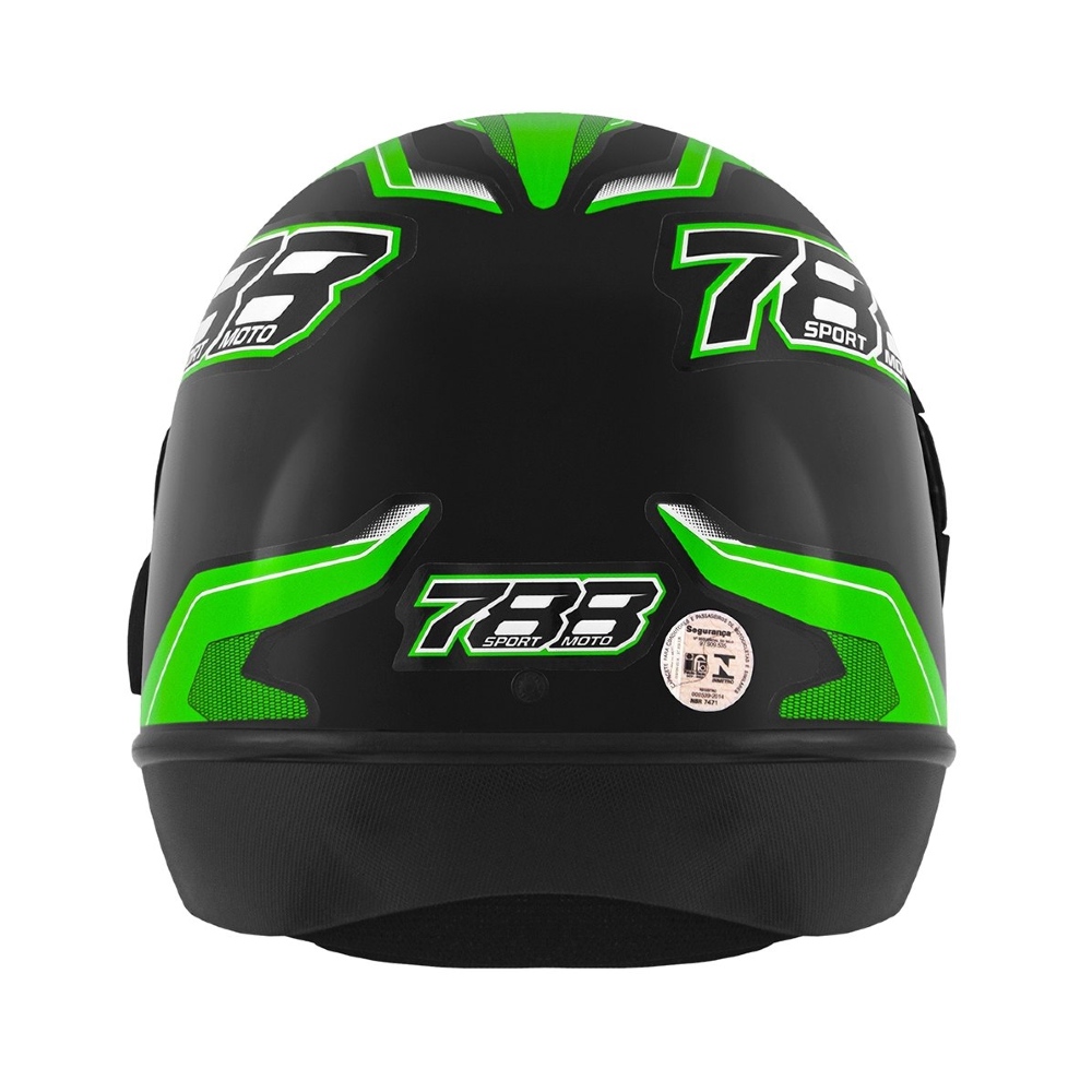 Capacete New Sport Preto/Verde Tamanho 58 CAP-742PTVD Pro Tork