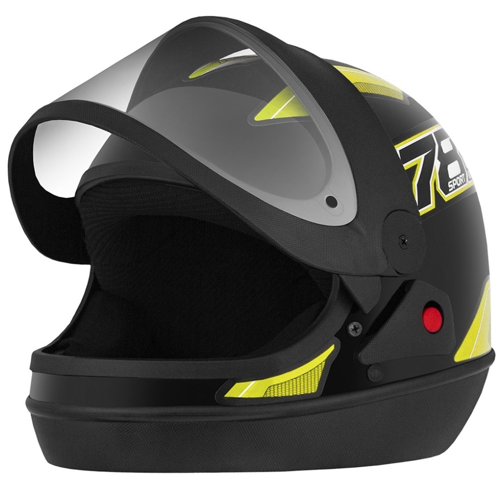Capacete New Sport Preto/Amarelo Tamanho 60 CAP-743PTAM Pro Tork