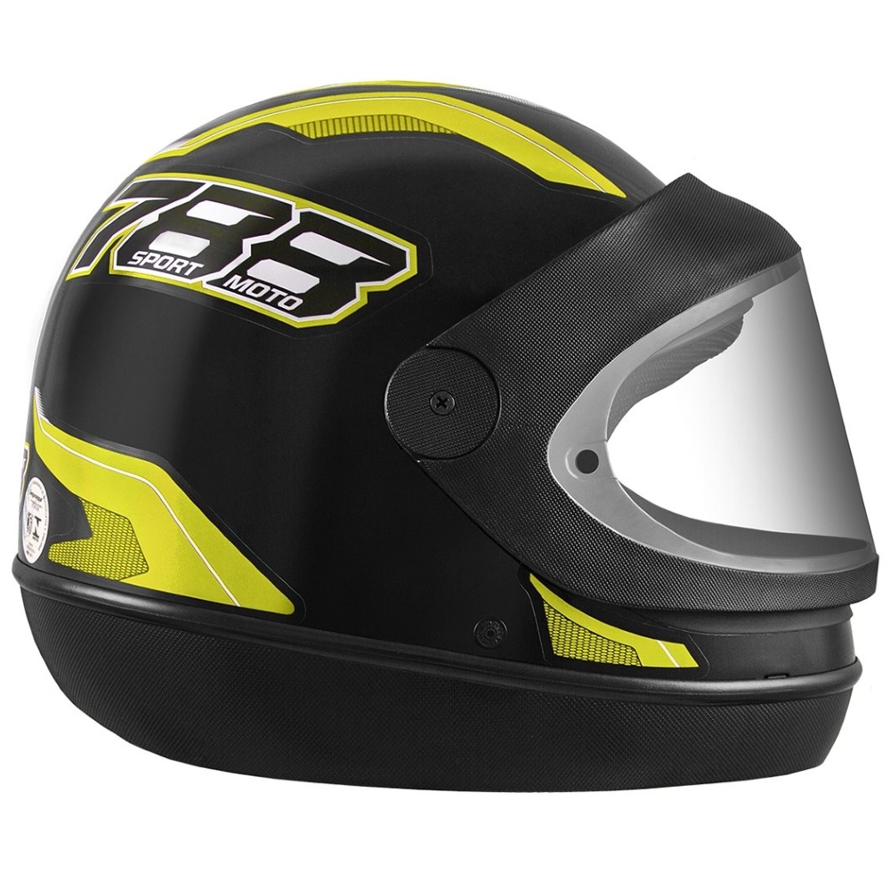 Capacete New Sport Preto/Amarelo Tamanho 60 CAP-743PTAM Pro Tork