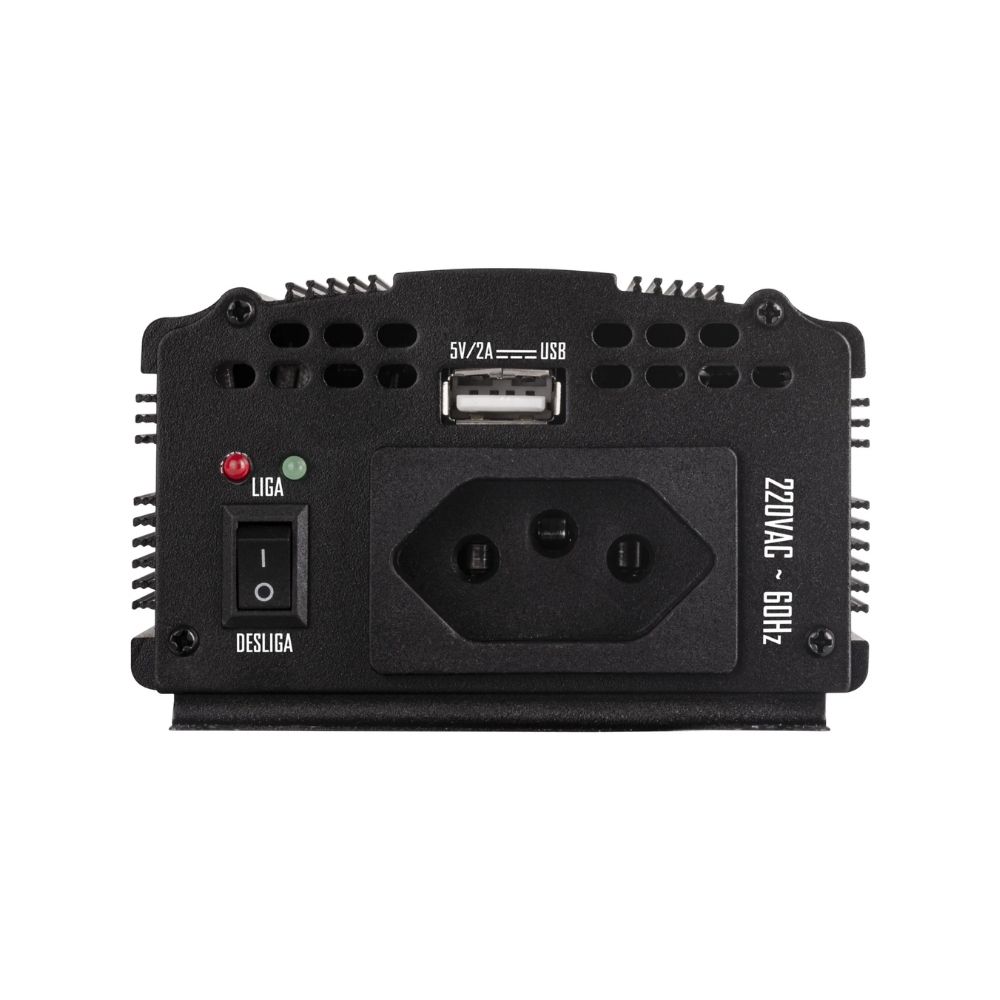 Inversor de Onda Modificada Automotivo 300W 12VDC/220V USB Hayonik 00068576