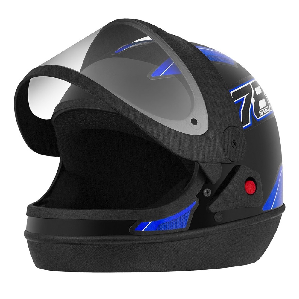Capacete New Sport Preto/Azul Tamanho 56 CAP-741PTAZ Pro Tork