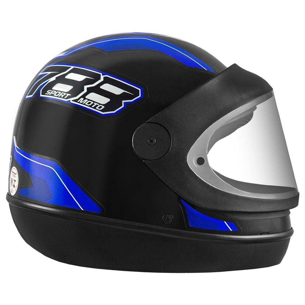 Capacete New Sport Preto/Azul Tamanho 56 CAP-741PTAZ Pro Tork