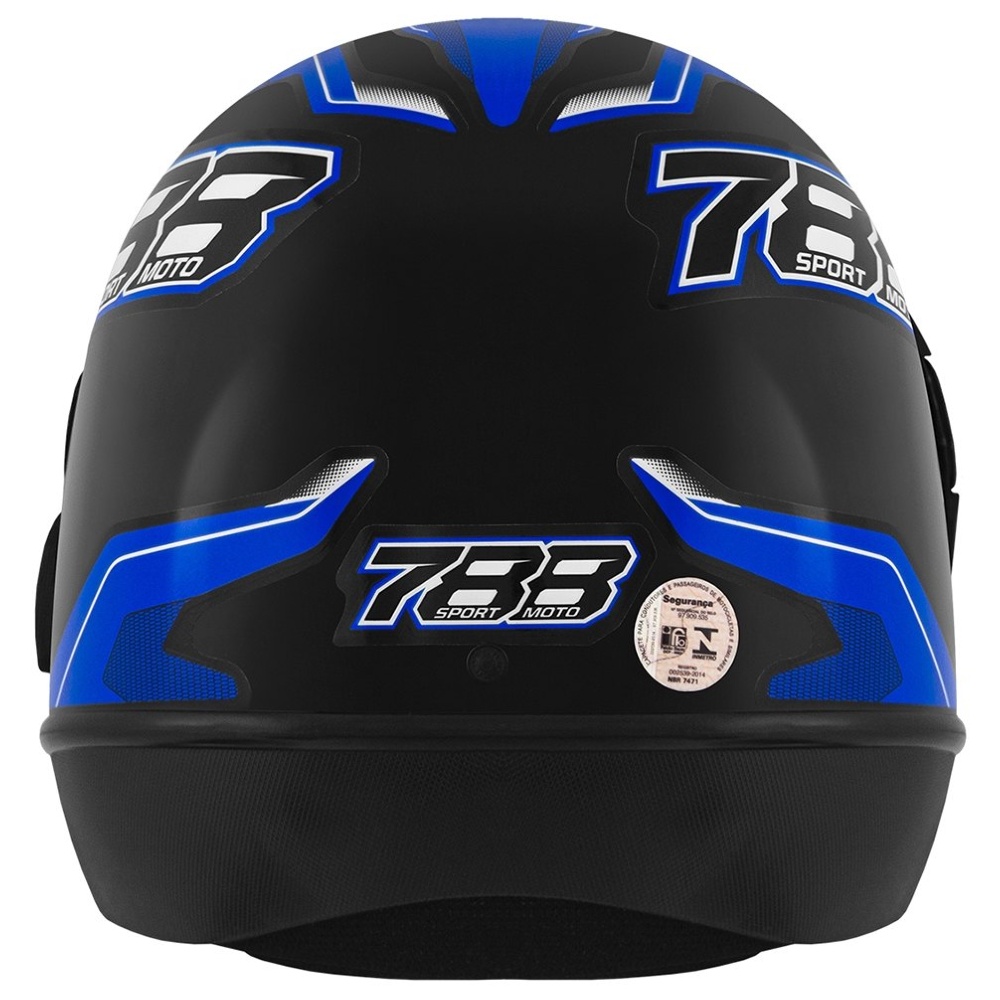 Capacete New Sport Preto/Azul Tamanho 56 CAP-741PTAZ Pro Tork