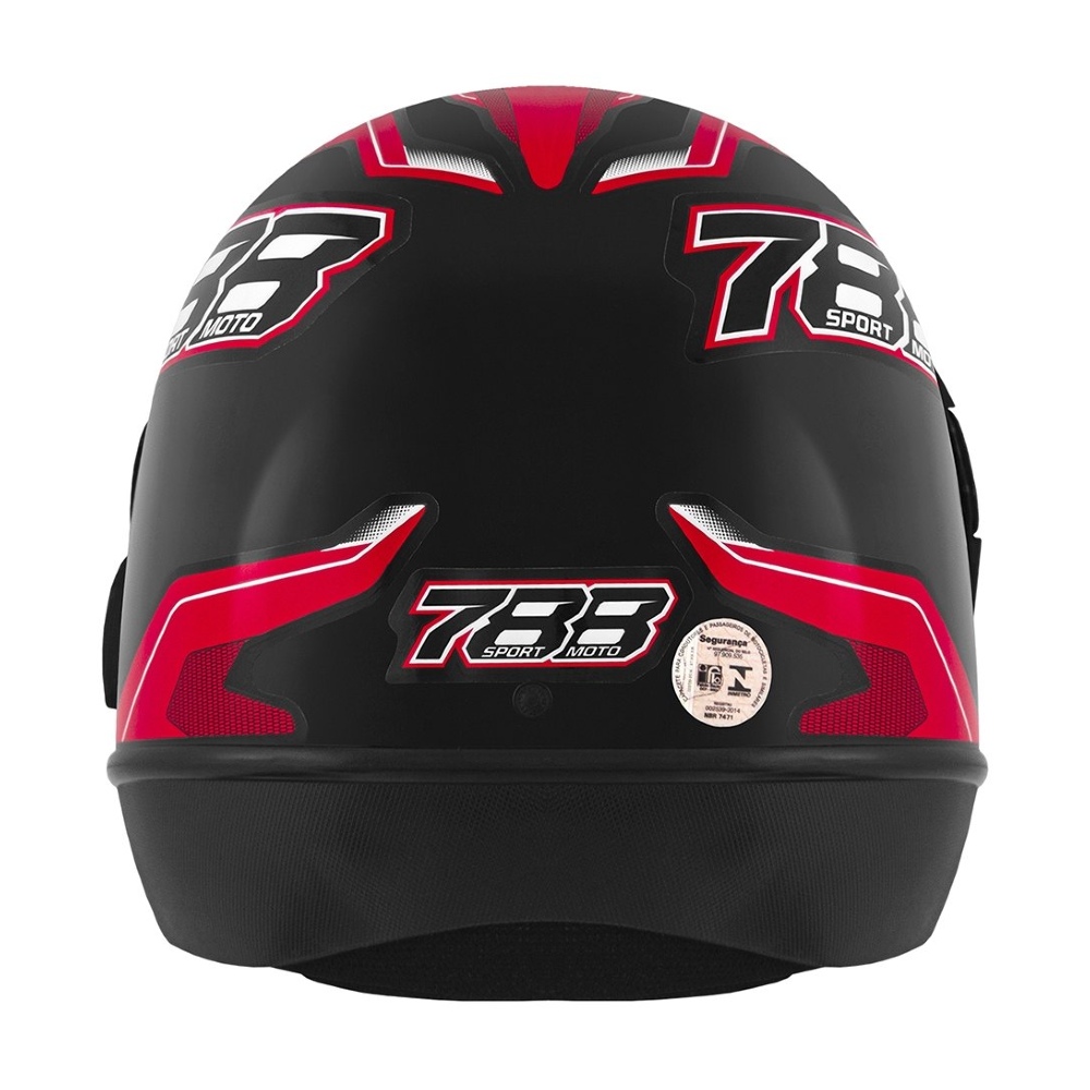 Capacete New Sport Preto/Vermelho Tamanho 56 CAP-741PTVM Pro Tork