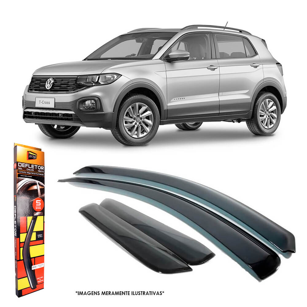 Calha de Chuva Volkswagen T-Cross 2019 a 2025 4 Portas TG Poli - 22021