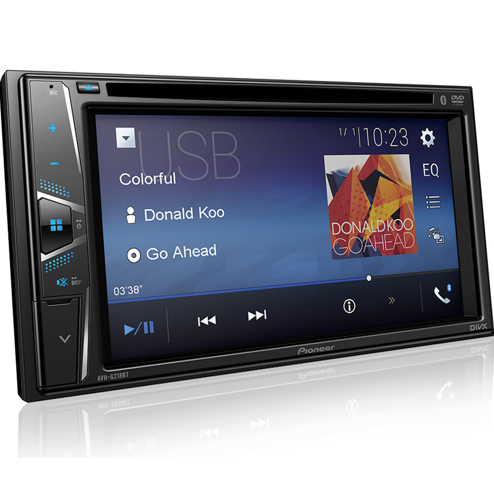 COMP Kit DVD Player Renault Sandero 2015 a 2020 Pioneer + Câmera de ré + Moldura 2 din + Chicotes Plug and Play