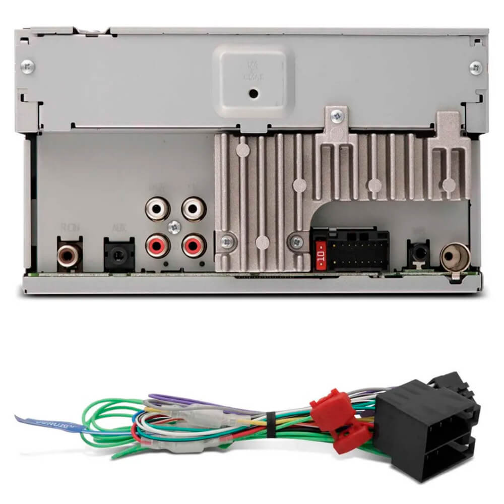 COMP Kit DVD Player Renault Sandero 2015 a 2020 Pioneer + Câmera de ré + Moldura 2 din + Chicotes Plug and Play