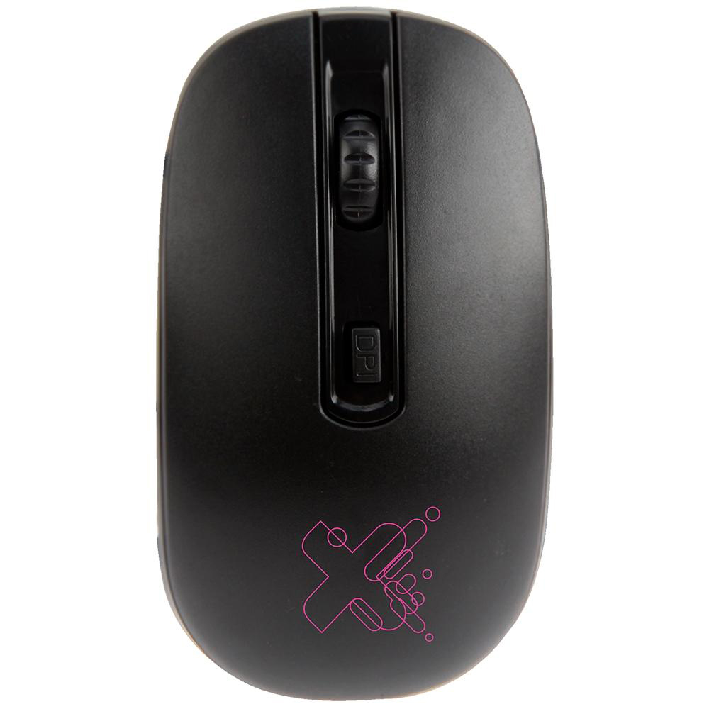 Teclado e Mouse sem fio Maxprint Freestyle Cor:Rosa e preto
