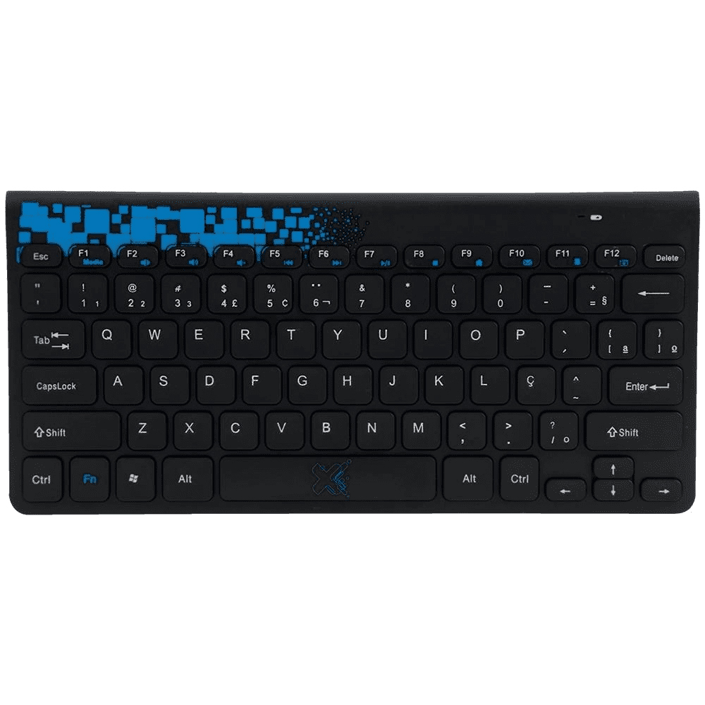 Teclado e Mouse sem fio Maxprint Freestyle Cor:Azul e preto