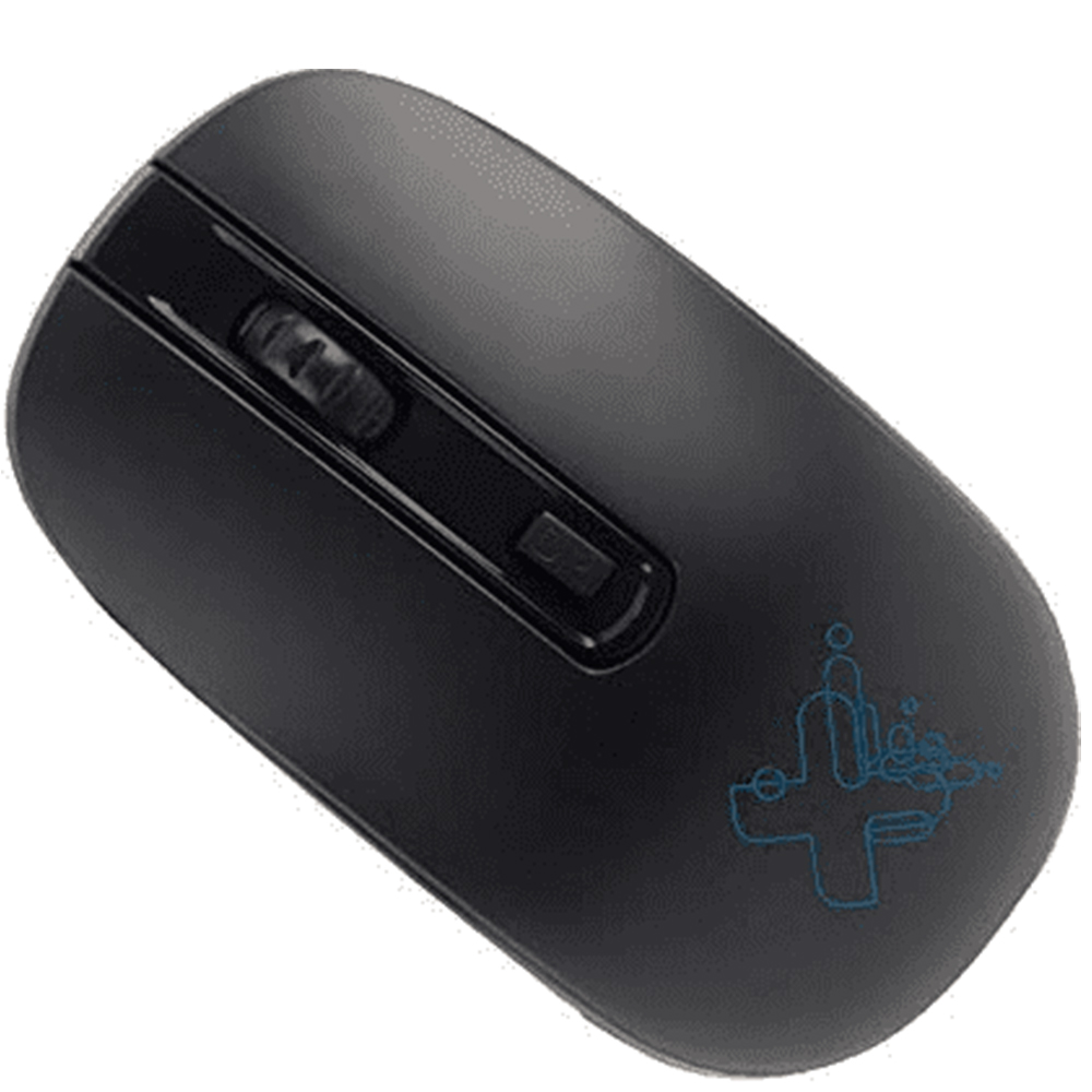 Teclado e Mouse sem fio Maxprint Freestyle Cor:Azul e preto