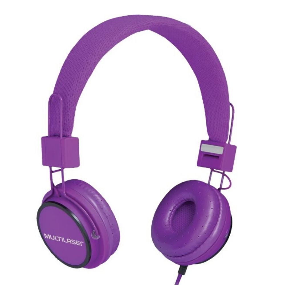 Fone de Ouvido Roxo para Celular Multilaser Headfun P2 PH090