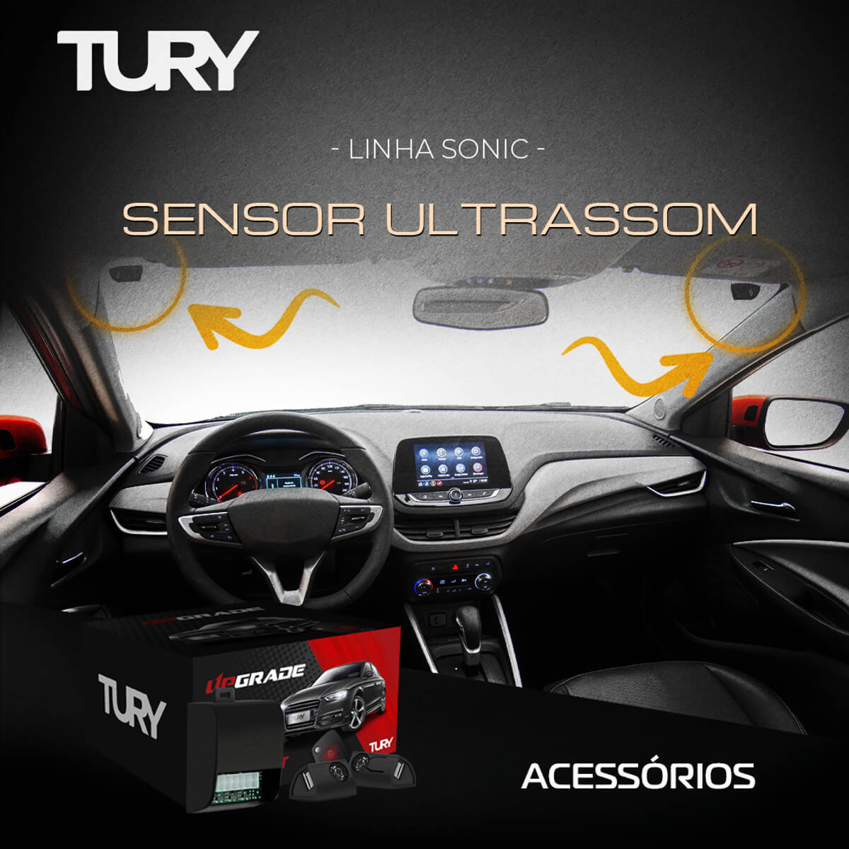 Alarme Tury Modulo de Ultrassom Volumétrico para alarmes sem sensor de fábrica SONIC