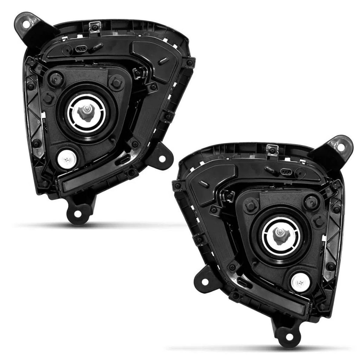 Kit Farol Milha Hyundai Creta 2020 em diante Encaixe H8 12V 35W Moldura Preta Shocklight - SL-121410