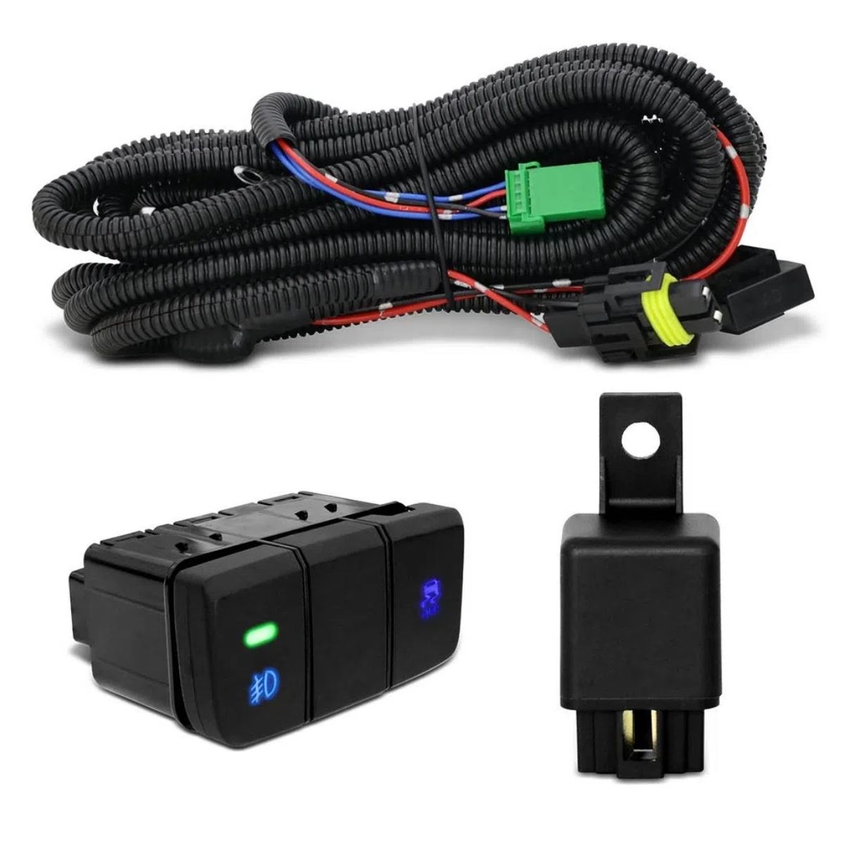 Kit Farol Milha Hyundai Creta 2020 em diante Encaixe H8 12V 35W Moldura Preta Shocklight - SL-121410