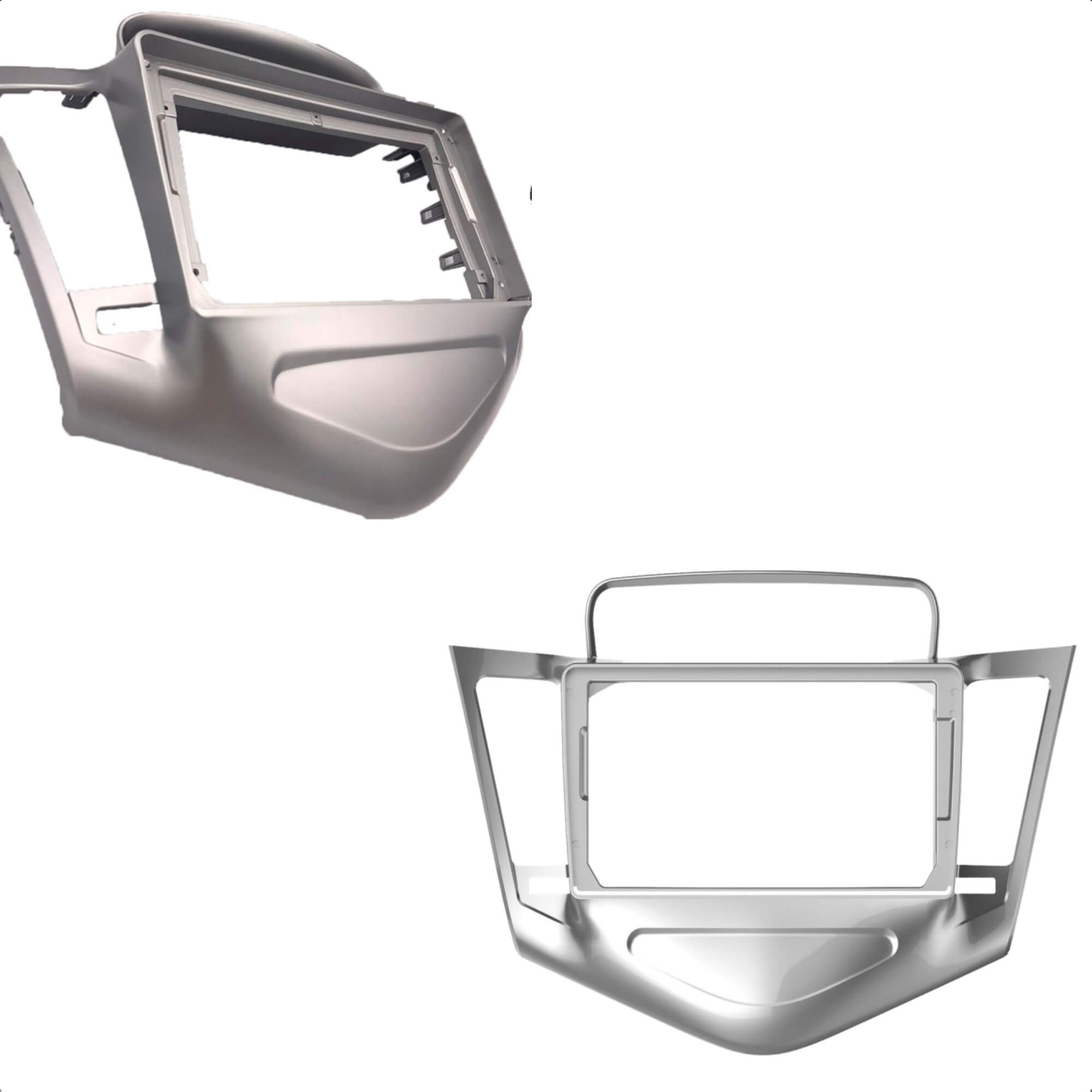Moldura 9 Polegadas Prata Cruze 2009/2010/2011/2012/2013/2014 Expex - EPX9GM002