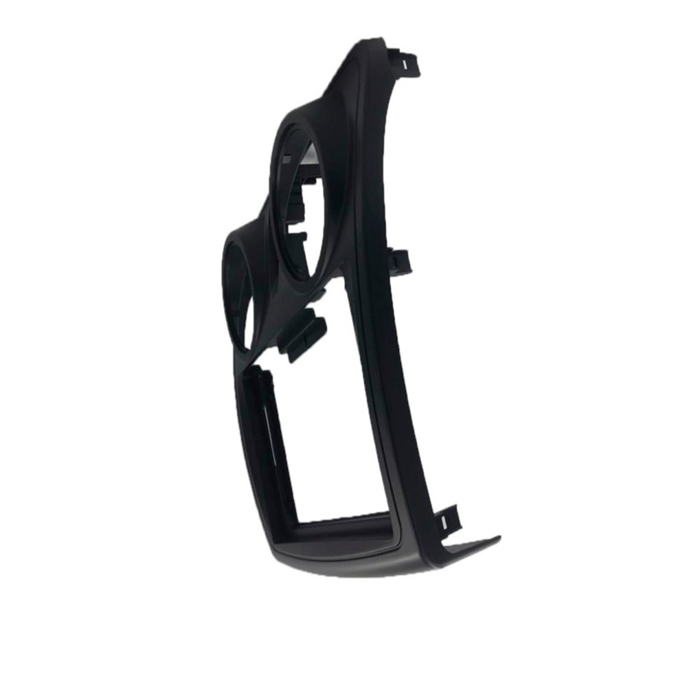 Moldura 2 din Preta Renault Sandero c/ Duto de Ar Redondo 2017 2018 2019 2020 9 Polegadas EPX9RN001