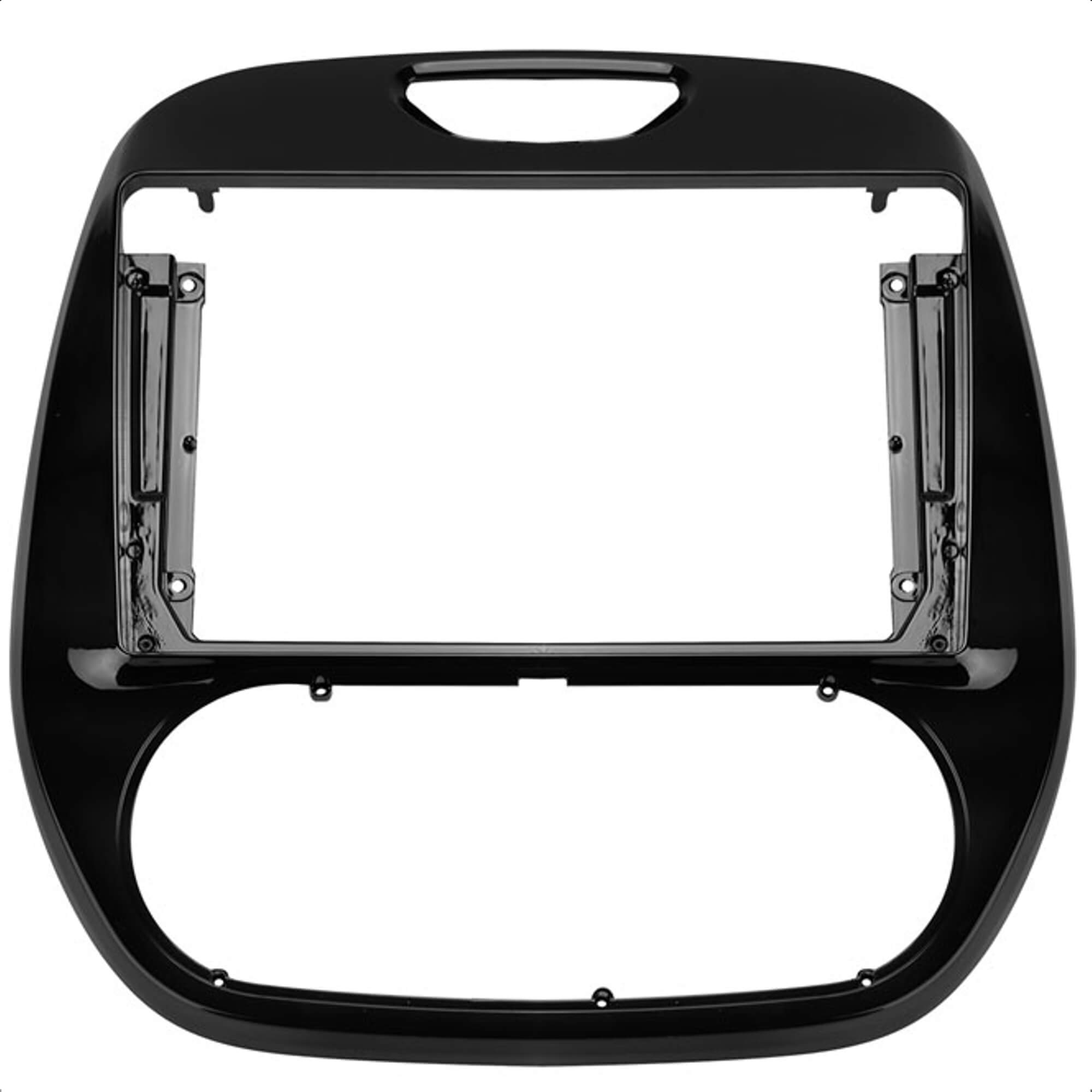Moldura 9 Polegadas Black Piano Modelo Ar Digital e Analógico Captur 2018 em diante Expex - EPX9RN002