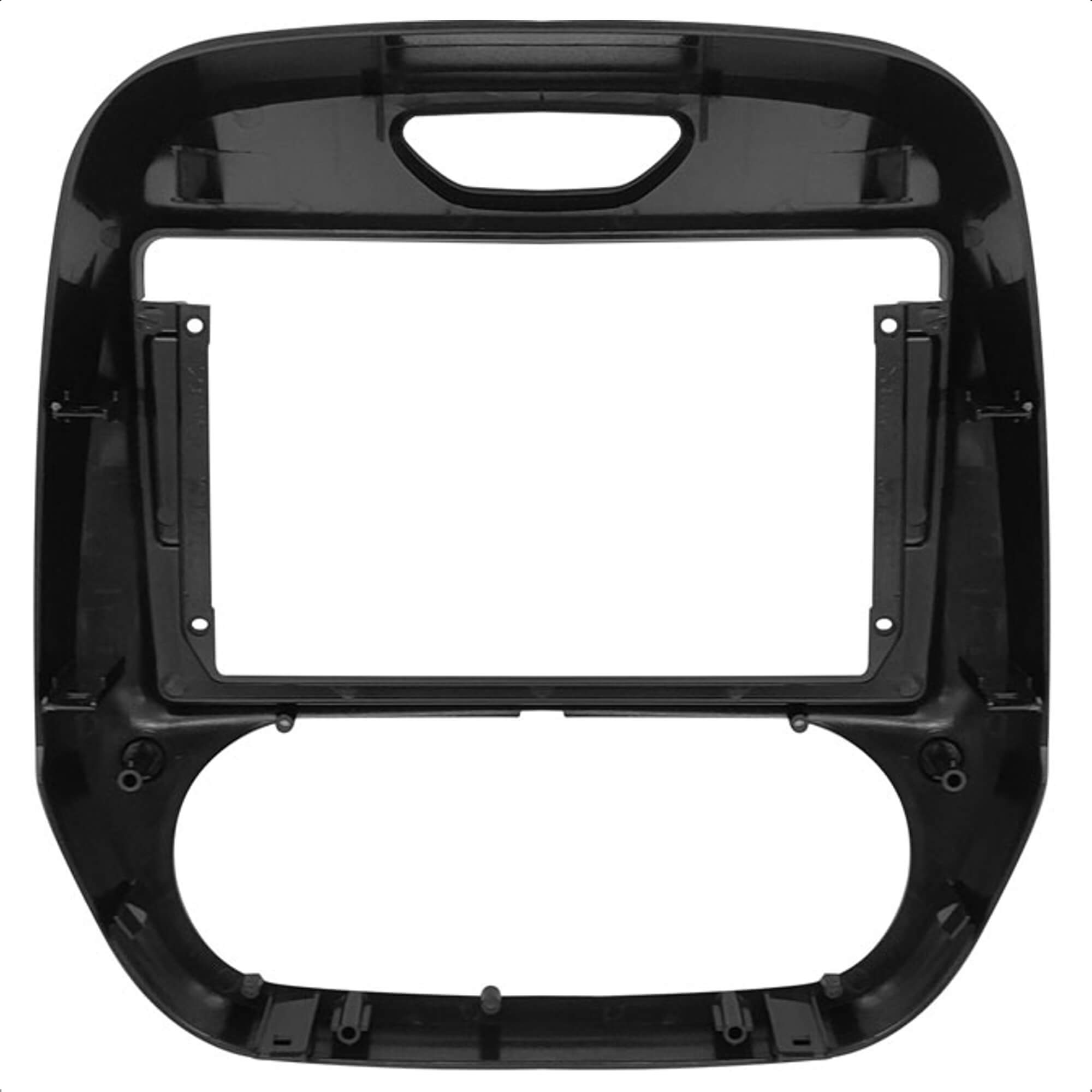 Moldura 9 Polegadas Black Piano Modelo Ar Digital e Analógico Captur 2018 em diante Expex - EPX9RN002