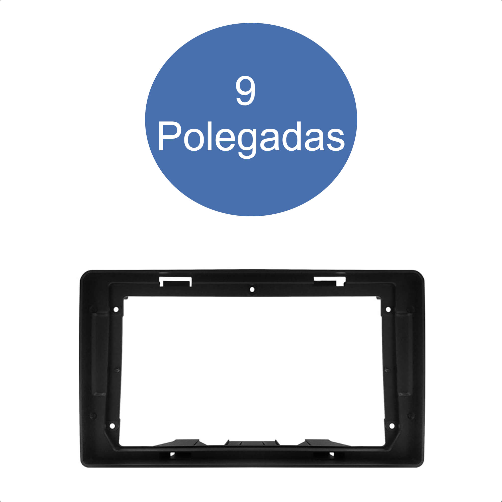Moldura 9 Polegadas Preto Duster 2020/2021/2022/2023 Expex - EPX9RN004