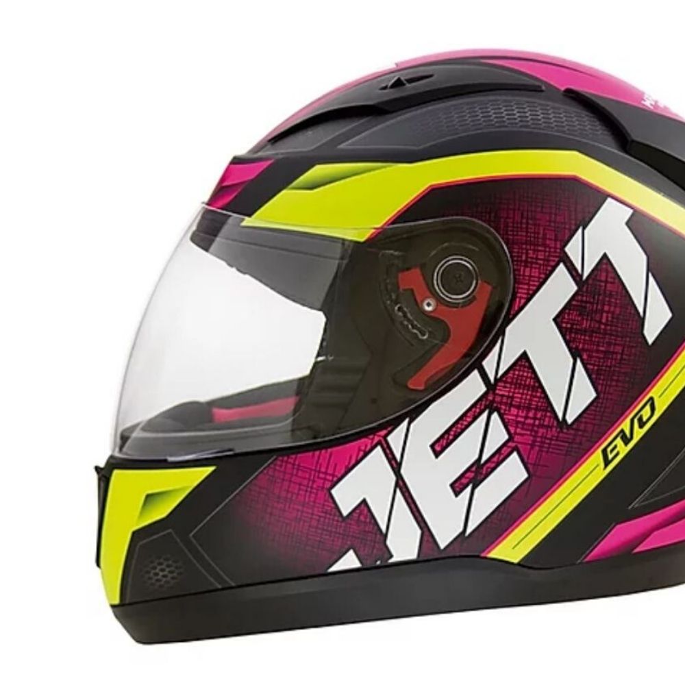 Capacete Jett Evo Line Rosa/Amarelo - Fosco Tamanho 56 CAP-692RSAM - Pro Tork