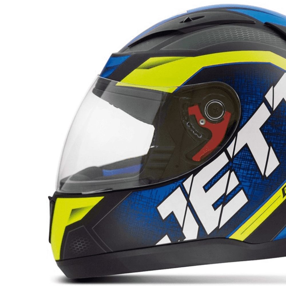 Capacete Jett Evo Line Azul/Amarelo Fosco Tamanho 58 CAP-693AZAM - Pro Tork