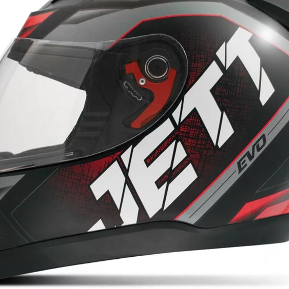 Capacete Jett Evo Line Vermelho Brilhante Tamanho 56 CAP-695VM - Pro Tork