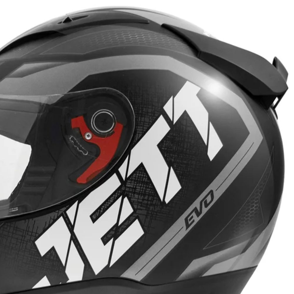 Capacete Jett Evo Line Cinza Brilhante Tamanho 60 CAP-697CZ - Pro Tork