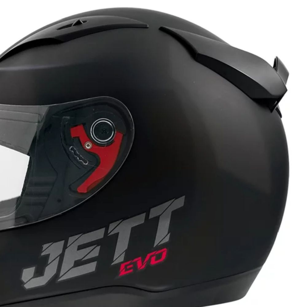 Capacete Jett Evo Line Solid Preto Brilhante Tamanho 60 CAP-697PT - Pro Tork