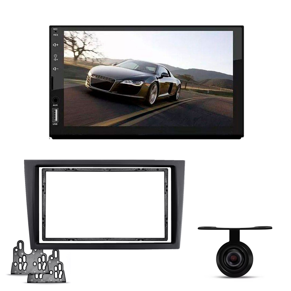 COMP Kit Central Multimídia Corsa/Montana/Meriva/Vectra MP5 HT-3019 2din 7" + Moldura + Câmera de Ré