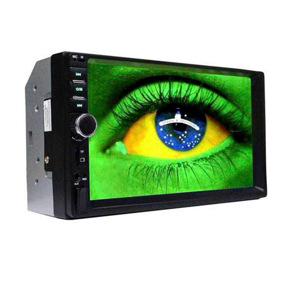 COMP Kit Central Multimídia Corsa/Montana/Meriva/Vectra 7810E First Option 2Din + Moldura + Câmera de Ré