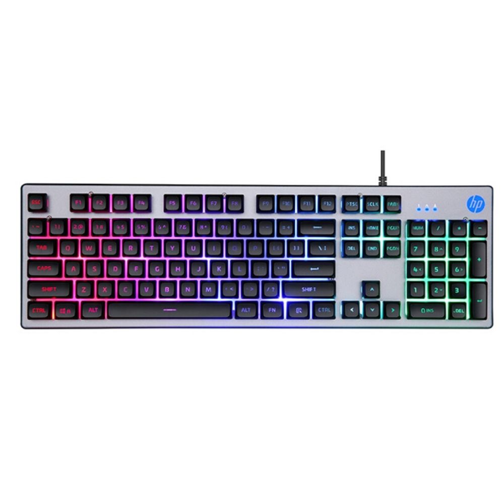 Kit Teclado e Mouse USB Gaming Membrana Preto KM300F - HP
