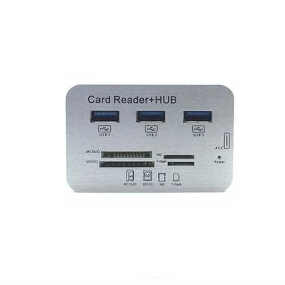 HUB USB 3.0 3 Portas Type-C com Leitor de Cartão de Memória JC-TYC-COMBO - F3