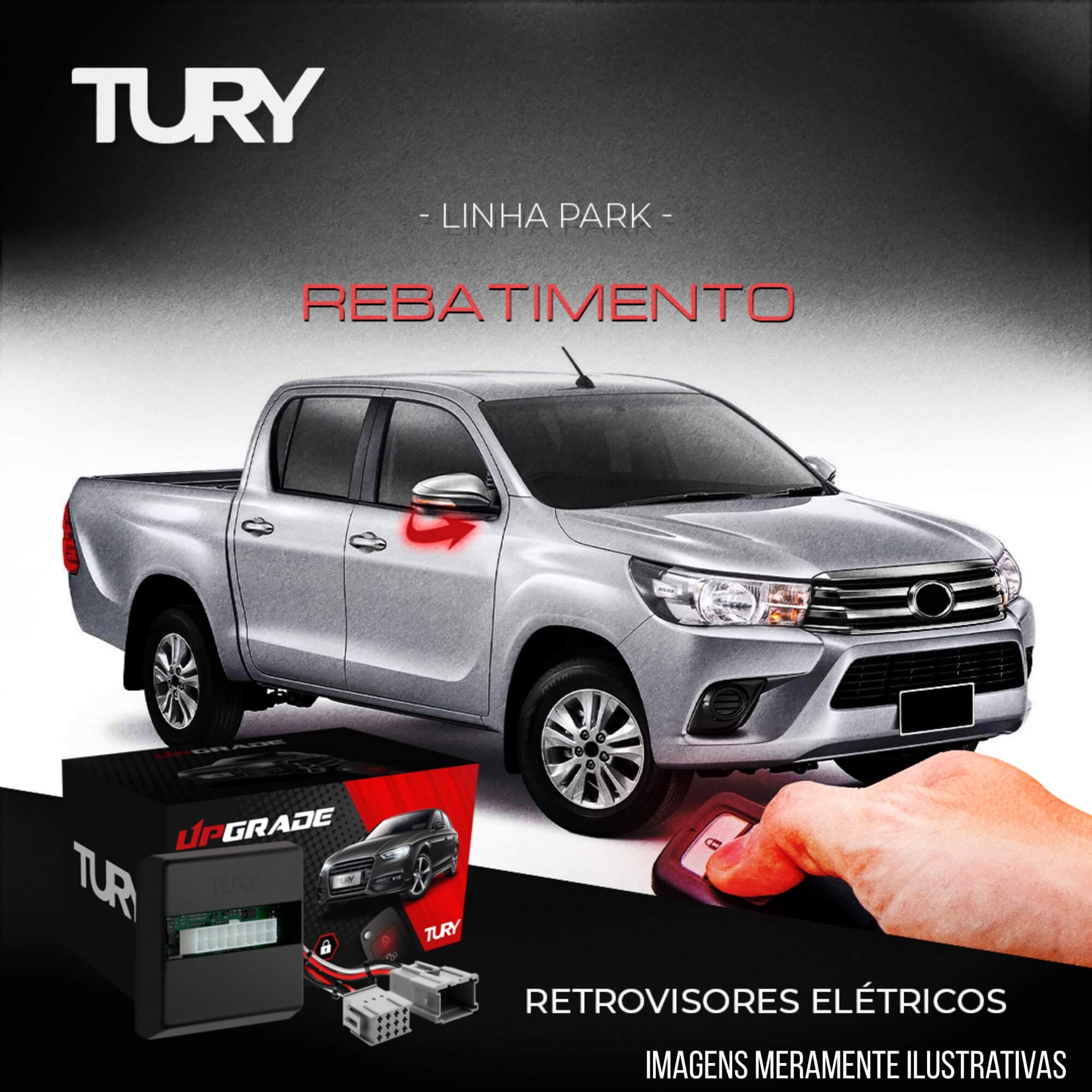 Módulo de Vidro Rebatimento/Fechamento Vidros Plug & Play Hyundai I30 Tilt Down Tury PARK5.2.4AM