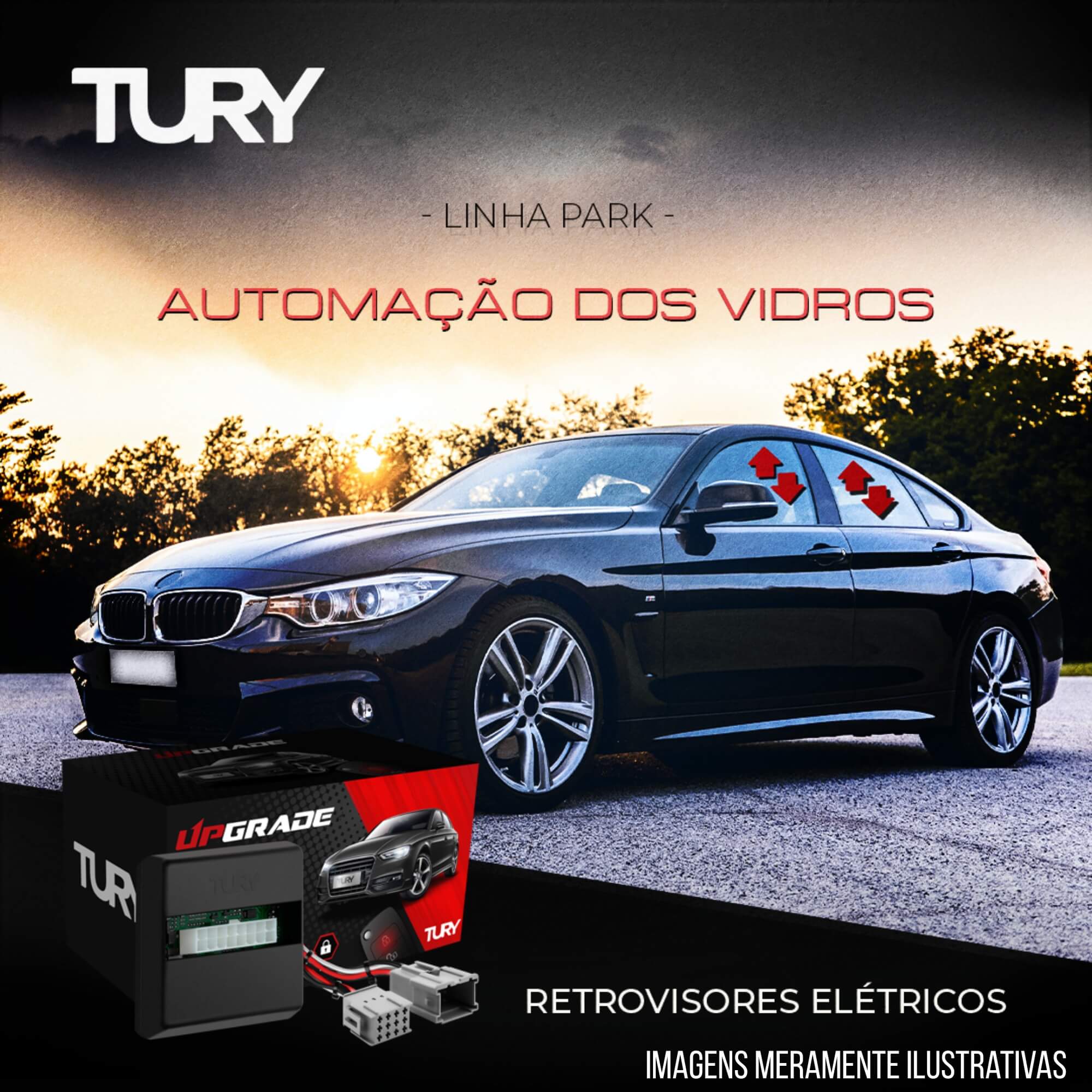 Módulo de Vidro Rebatimento/Fechamento Vidros Plug & Play Hyundai I30 Tilt Down Tury PARK5.2.4AM