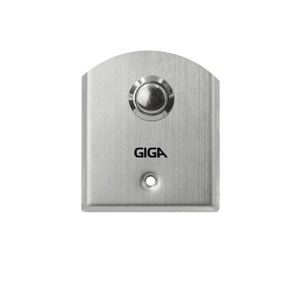 Botoeira de Aço Inox de Embutir em caixa 4x2 NA/COM até 3A/220VAC Giga - GS0205