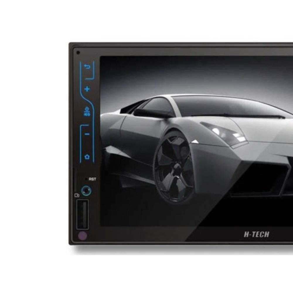 Central Multimídia 2 Din MP5 7 Pol HT-3120PLUS Bluetooth USB SD FM Android Controle Remoto H-Tech