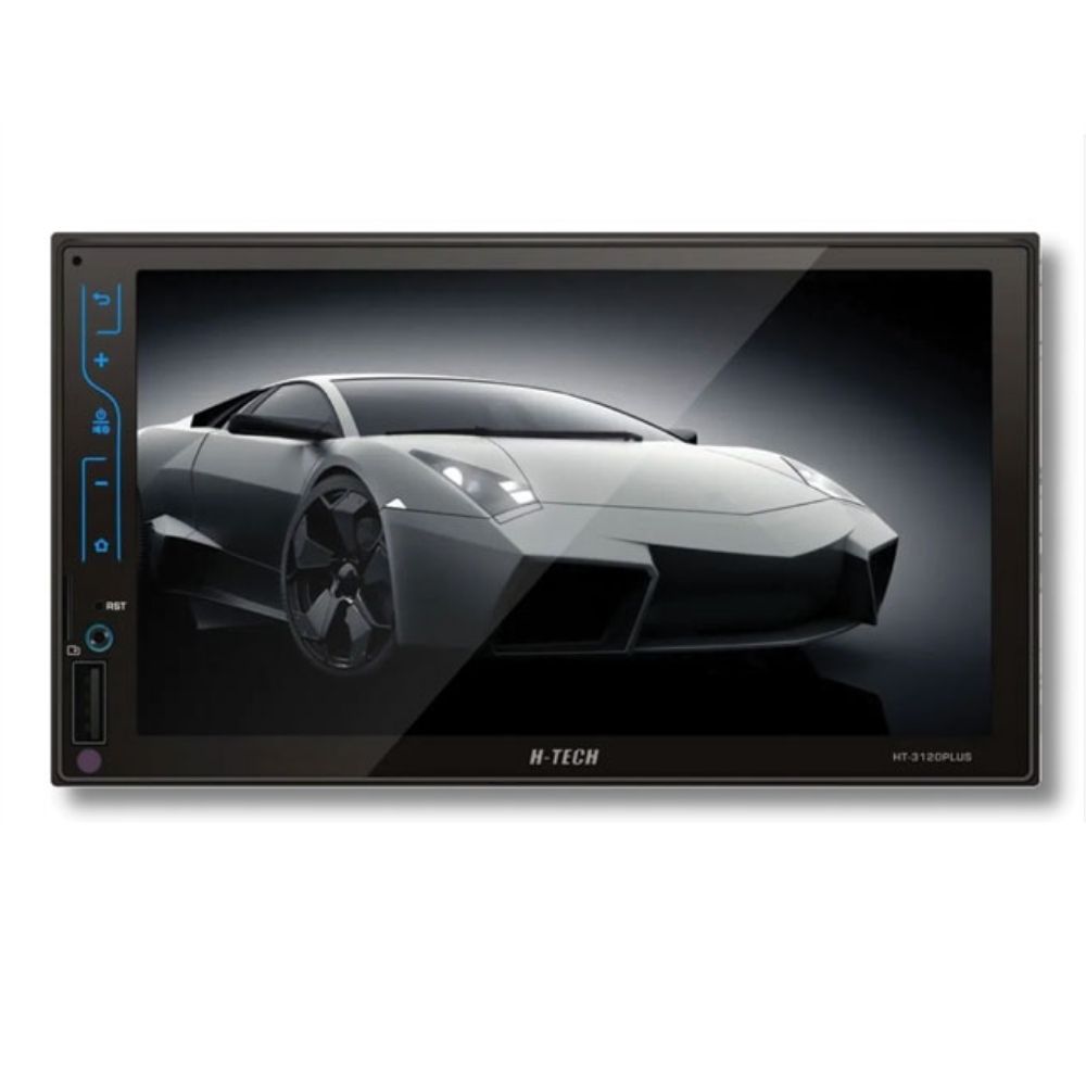 Central Multimídia 2 Din MP5 7 Pol HT-3120PLUS Bluetooth USB SD FM Android Controle Remoto H-Tech