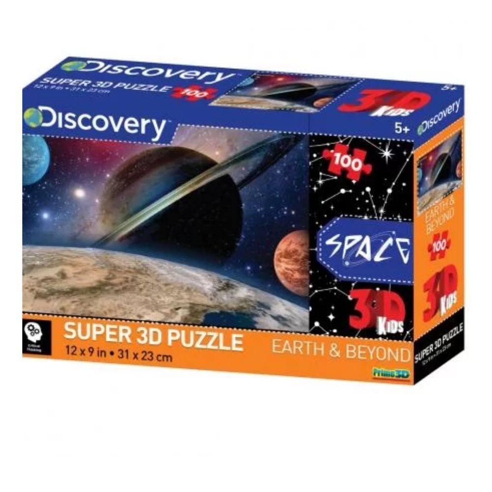 Quebra Cabeça Multikids 3D Planetas com 100 Peças - BR1057
