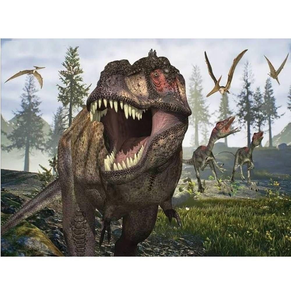 Quebra Cabeça Super 3D Modelo Dinossauros na Pré-História com 100 Peças Multikids - BR1058