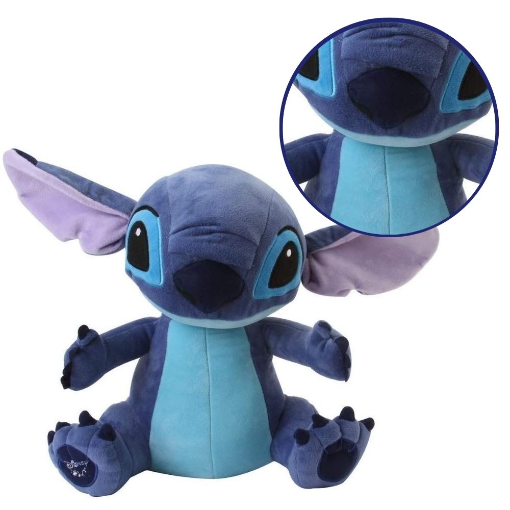 Brinquedo Infantil Pelúcia Stitch com Som Tamanho 30cm Multikids - BR806